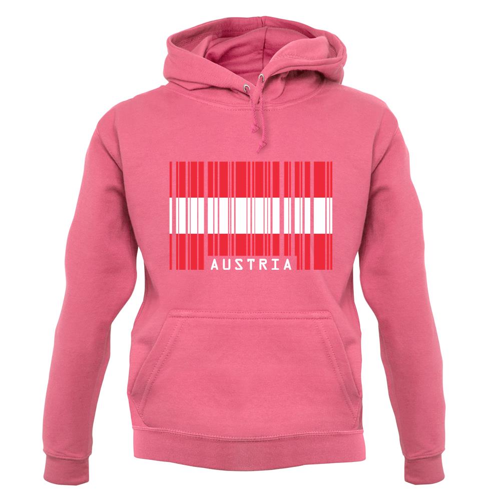 Austria Barcode Style Flag unisex hoodie Austria Barcode Style Flag unisex hoodie