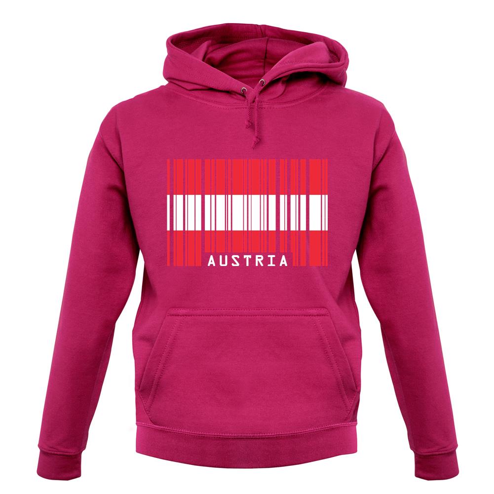 Austria Barcode Style Flag unisex hoodie Austria Barcode Style Flag unisex hoodie