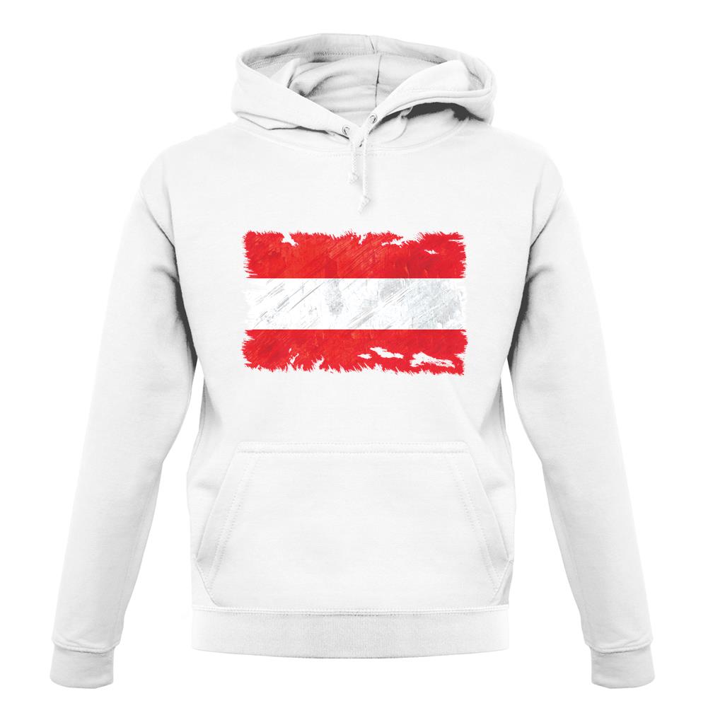 Austria  Grunge Style Flag unisex hoodie Austria  Grunge Style Flag unisex hoodie
