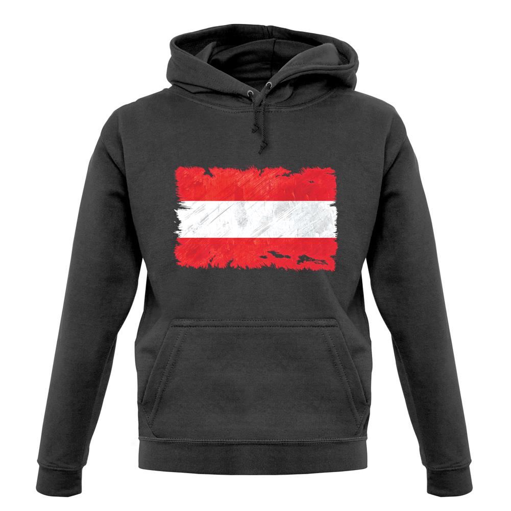 Austria  Grunge Style Flag unisex hoodie Austria  Grunge Style Flag unisex hoodie