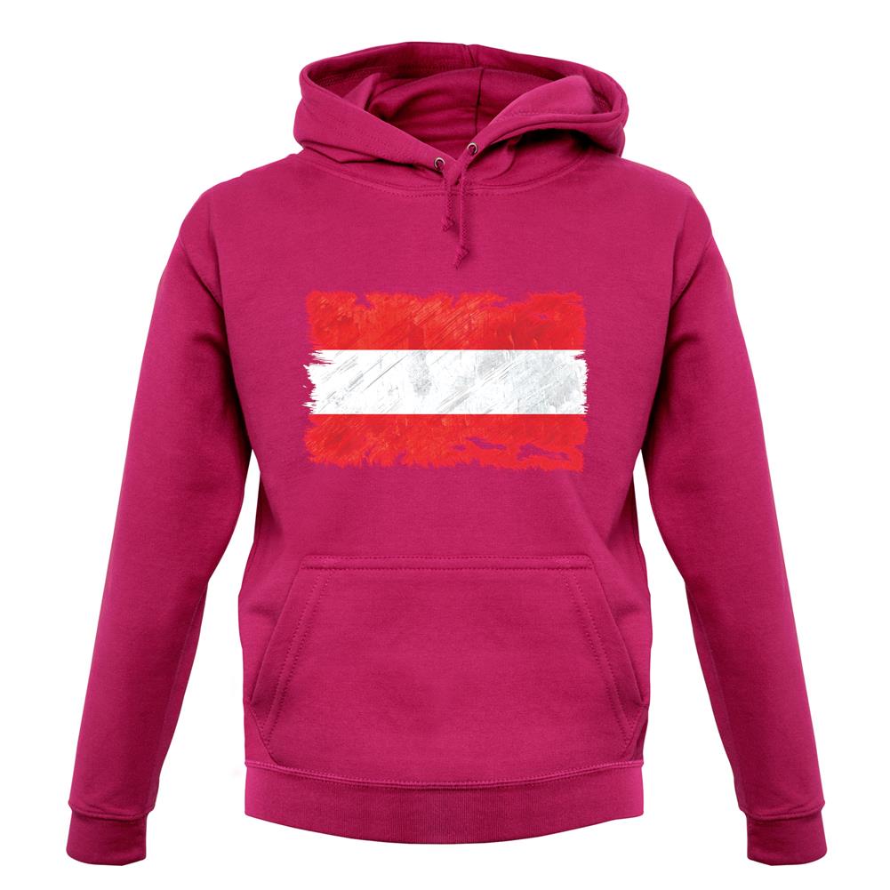 Austria  Grunge Style Flag unisex hoodie Austria  Grunge Style Flag unisex hoodie