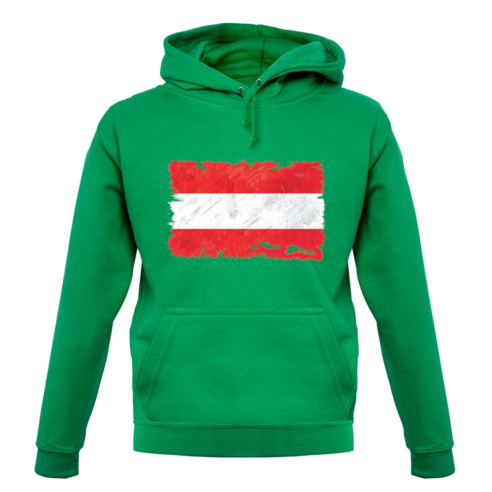 Austria  Grunge Style Flag unisex hoodie Austria  Grunge Style Flag unisex hoodie