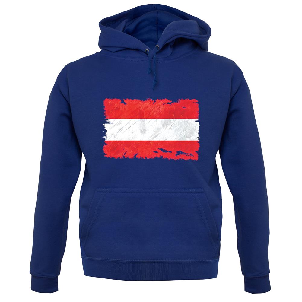Austria  Grunge Style Flag unisex hoodie Austria  Grunge Style Flag unisex hoodie