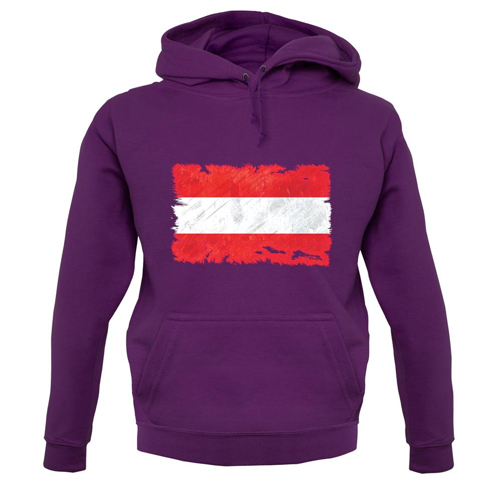 Austria  Grunge Style Flag unisex hoodie Austria  Grunge Style Flag unisex hoodie