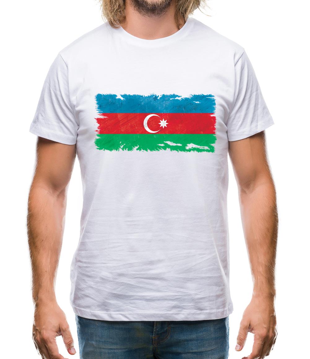 Azerbaijan Grunge Style Flag Mens T-Shirt Azerbaijan Grunge Style Flag Mens T-Shirt