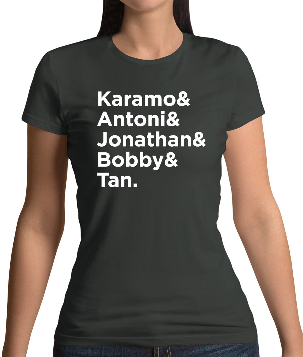 Queer Eye Name List Womens T-Shirt Queer Eye Name List Womens T-Shirt
