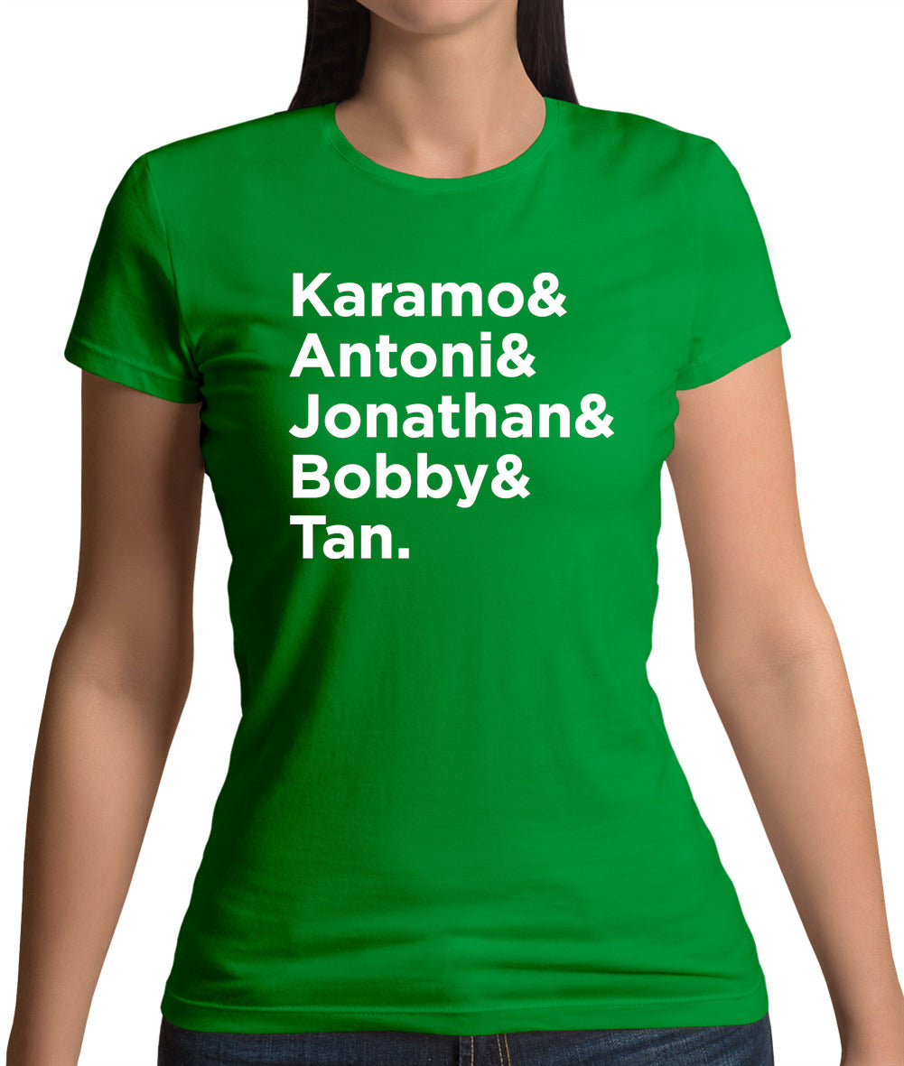 Queer Eye Name List Womens T-Shirt Queer Eye Name List Womens T-Shirt