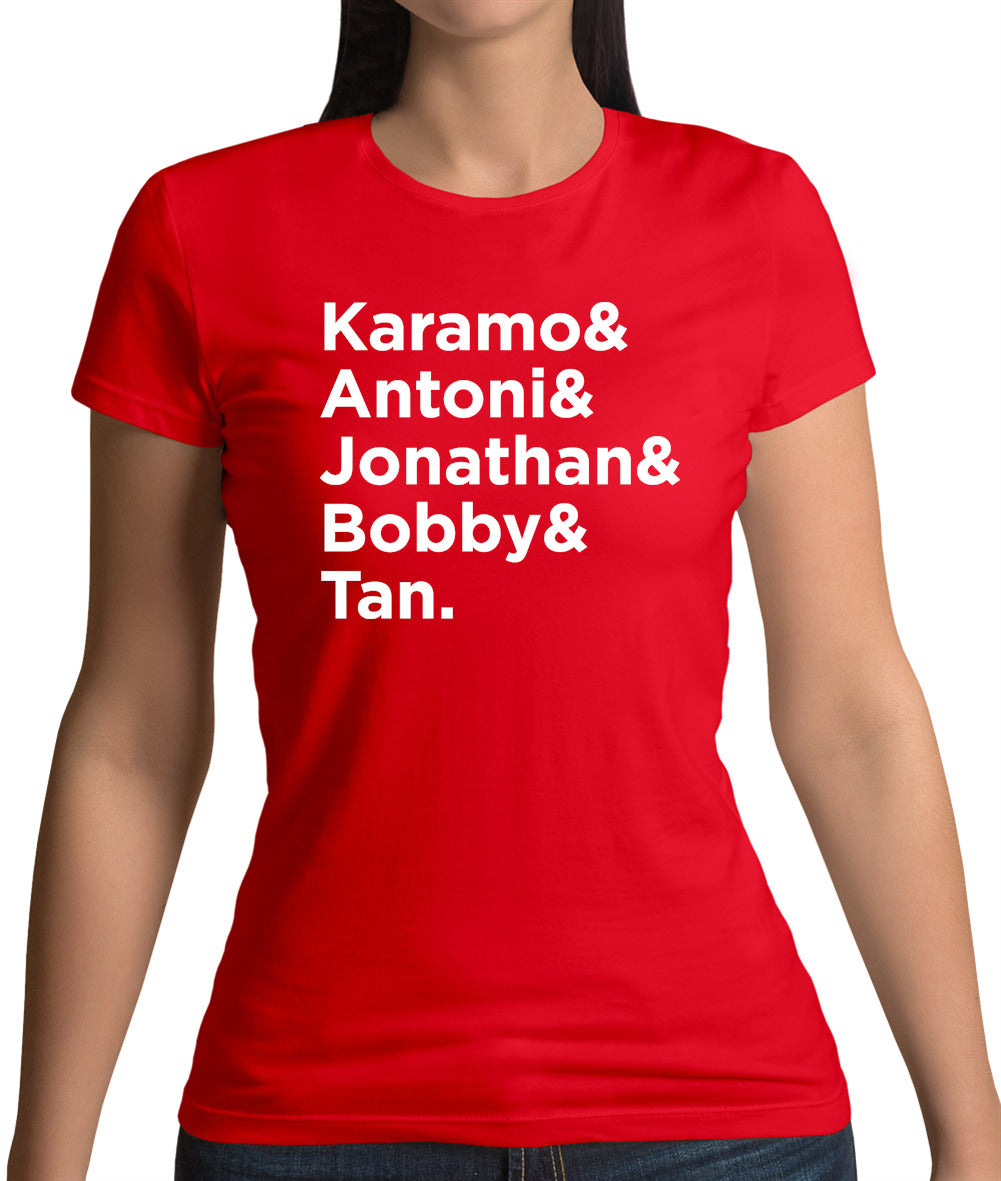Queer Eye Name List Womens T-Shirt Queer Eye Name List Womens T-Shirt
