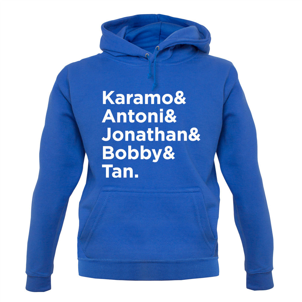Queer Eye Name List Unisex Hoodie Queer Eye Name List Unisex Hoodie