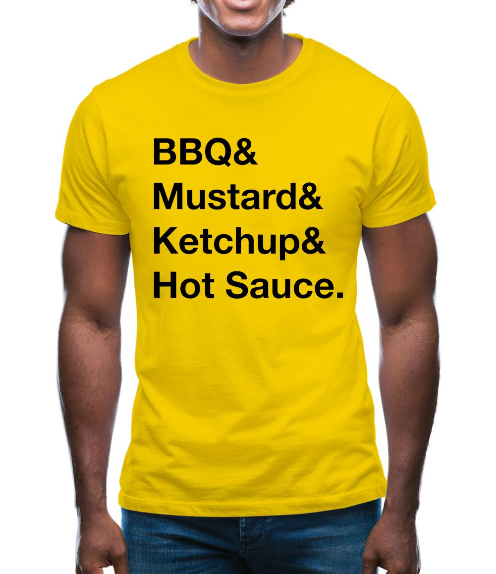 Bbq & Mustart & Ketchup Mens T-Shirt Bbq & Mustart & Ketchup Mens T-Shirt