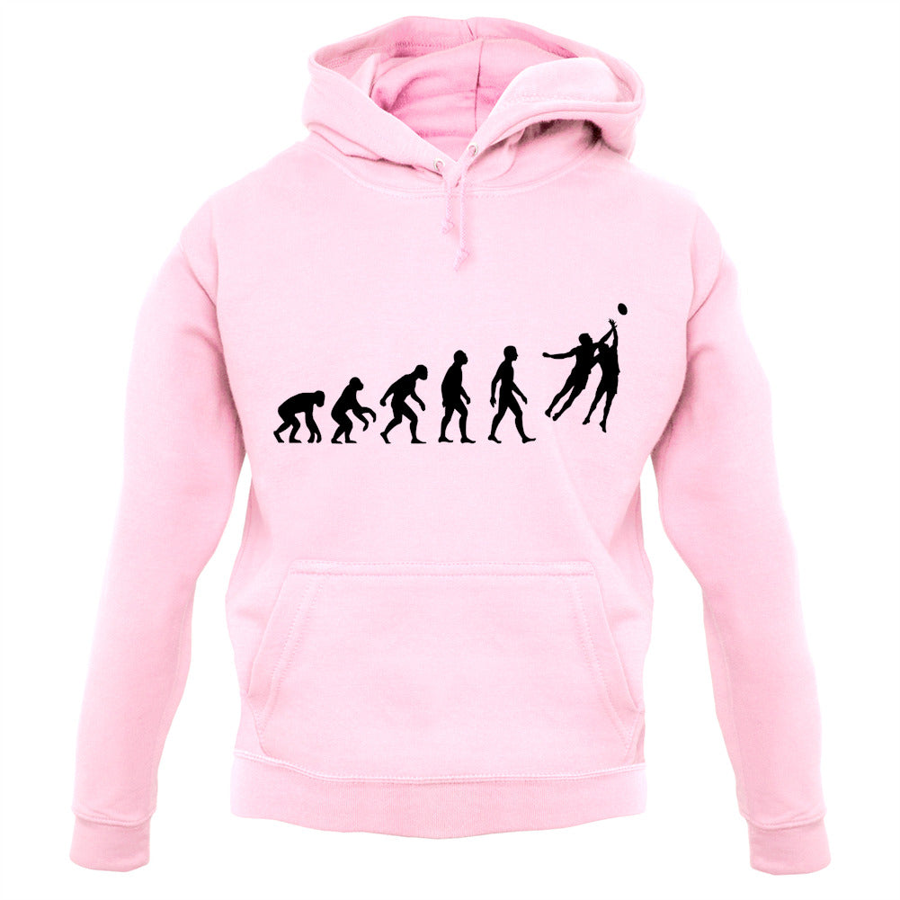 Evolution Of Man Aussie Rules Football Unisex Hoodie Evolution Of Man Aussie Rules Football Unisex Hoodie