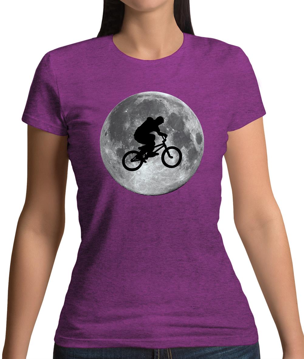 Bmx Moon Womens T-Shirt Bmx Moon Womens T-Shirt