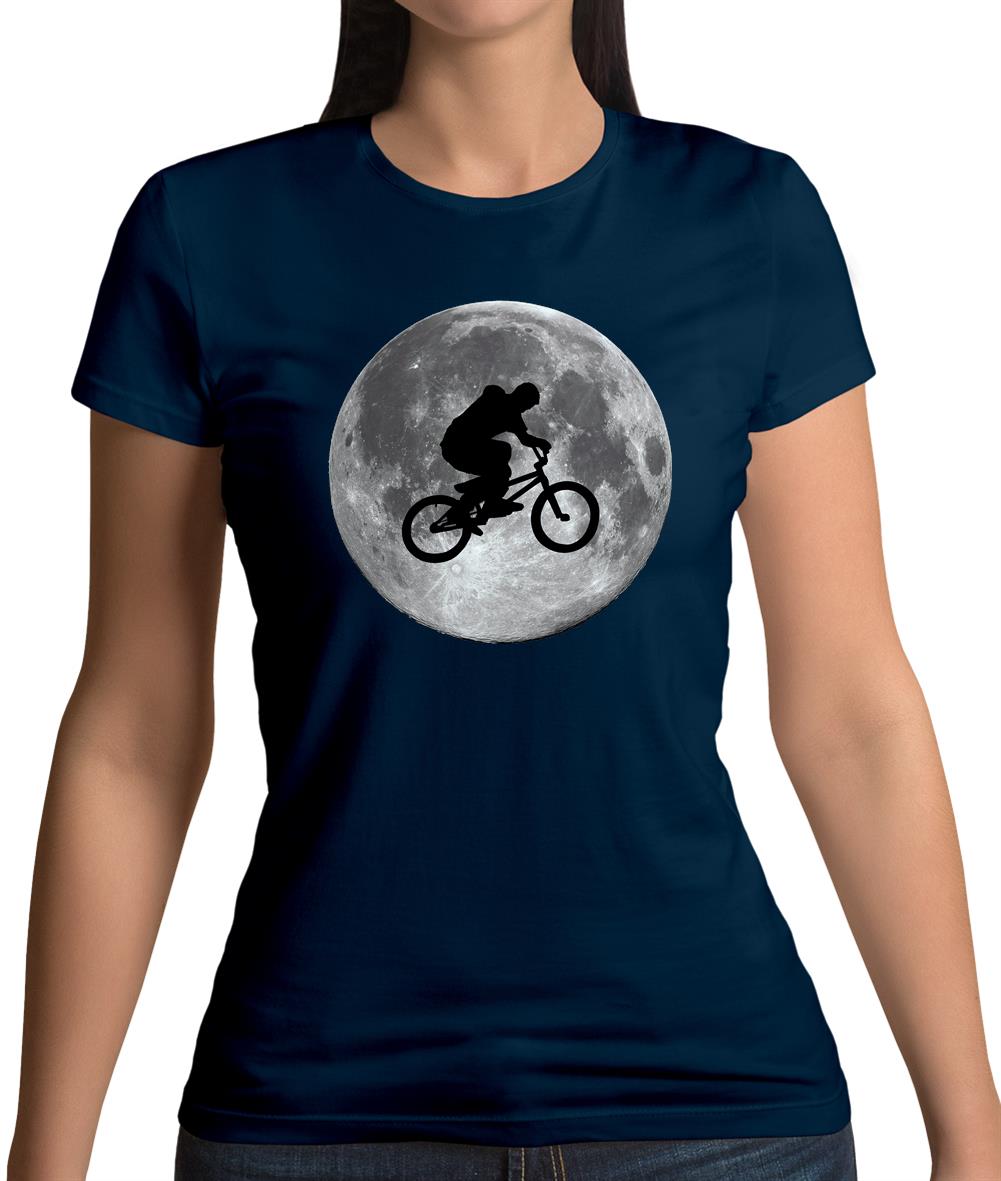 Bmx Moon Womens T-Shirt Bmx Moon Womens T-Shirt