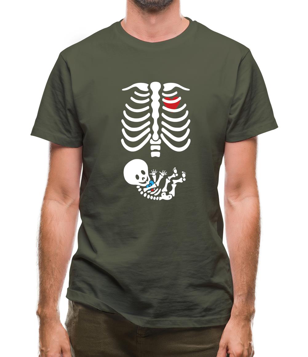 Skeleton Baby Boy Mens T-Shirt Skeleton Baby Boy Mens T-Shirt