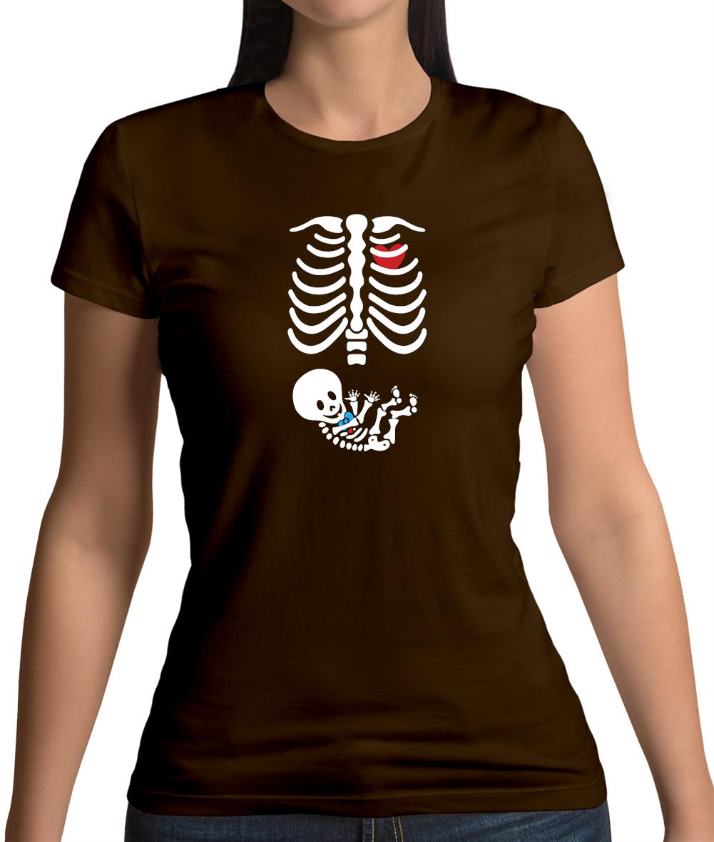 Skeleton Baby Boy Womens T-Shirt Skeleton Baby Boy Womens T-Shirt