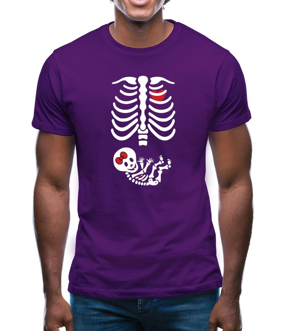 Skeleton Baby Girl Mens T-Shirt Skeleton Baby Girl Mens T-Shirt