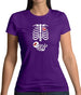 Skeleton Baby Girl Womens T-Shirt Skeleton Baby Girl Womens T-Shirt
