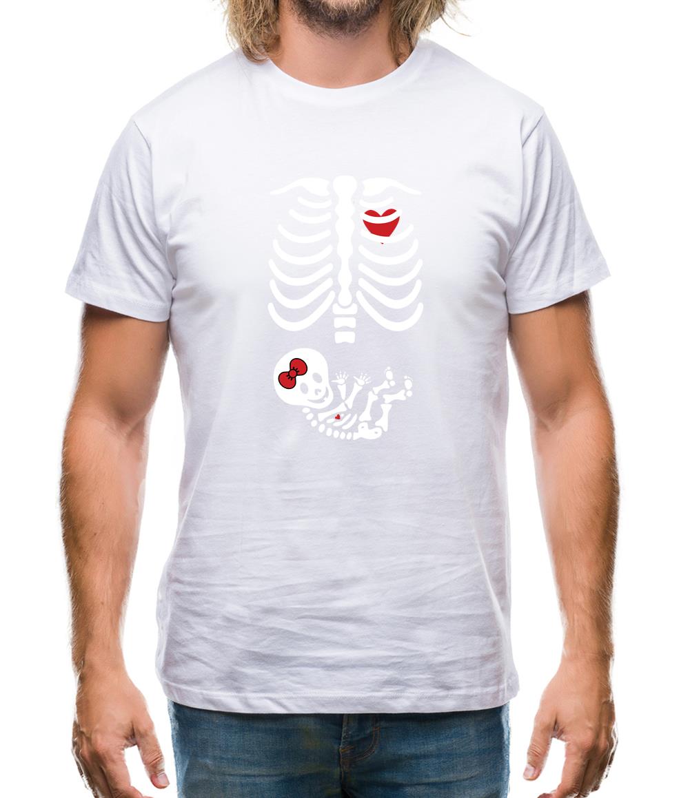 Skeleton Baby Girl Mens T-Shirt Skeleton Baby Girl Mens T-Shirt