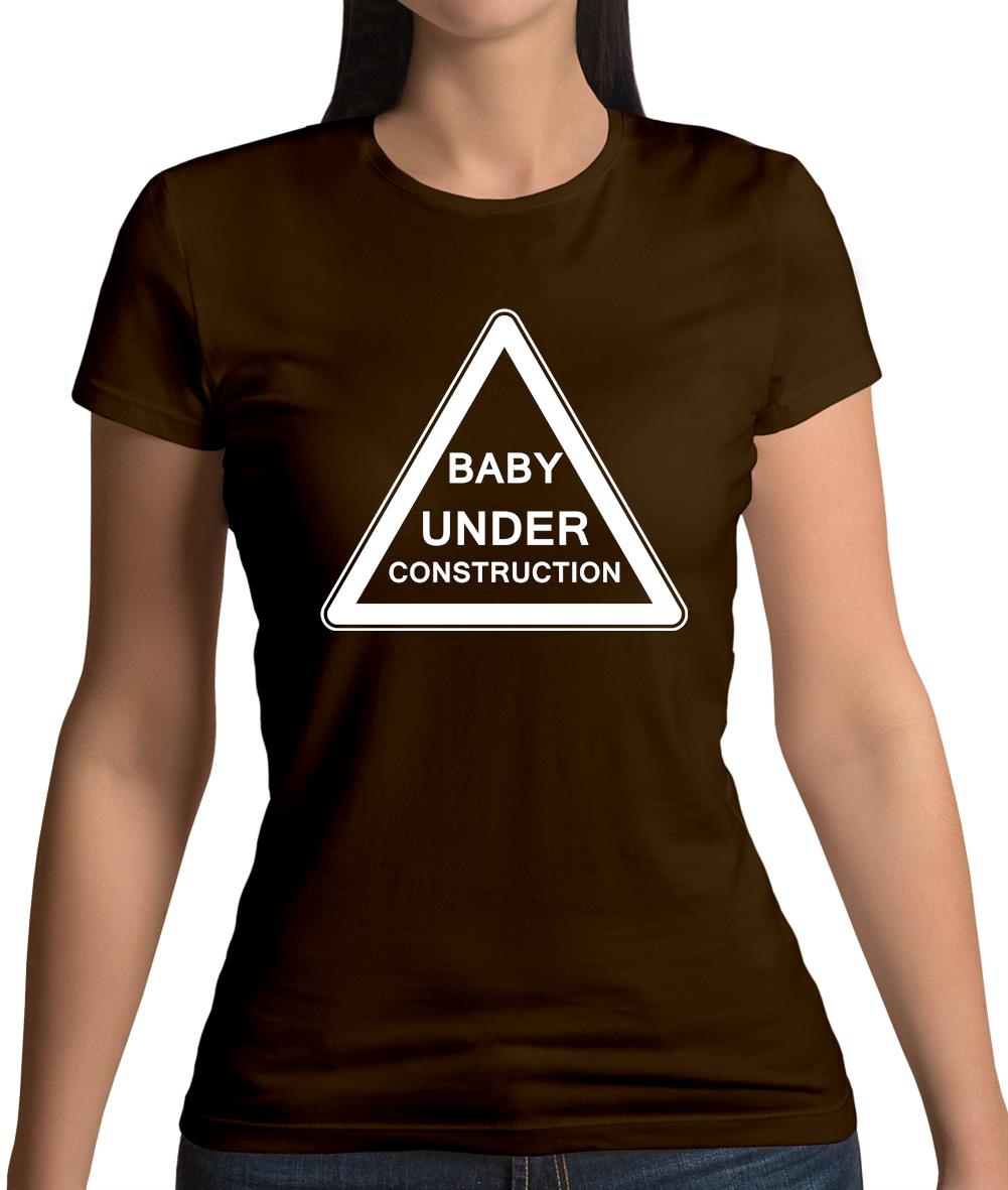 Baby Under Construction Womens T-Shirt Baby Under Construction Womens T-Shirt