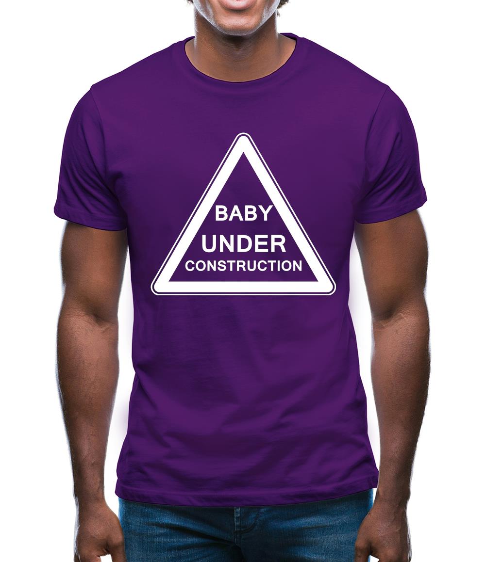 Baby Under Construction Mens T-Shirt Baby Under Construction Mens T-Shirt