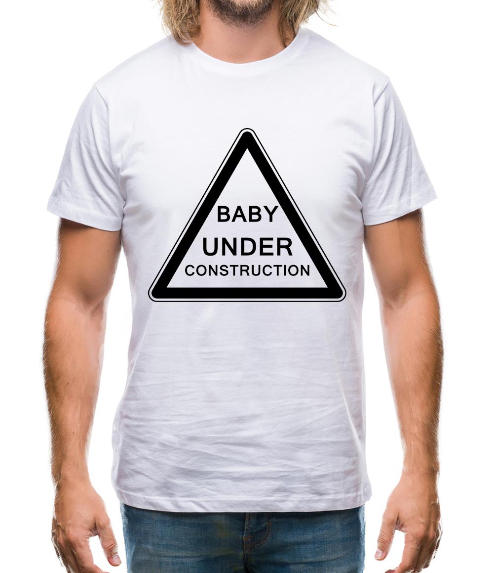 Baby Under Construction Mens T-Shirt Baby Under Construction Mens T-Shirt