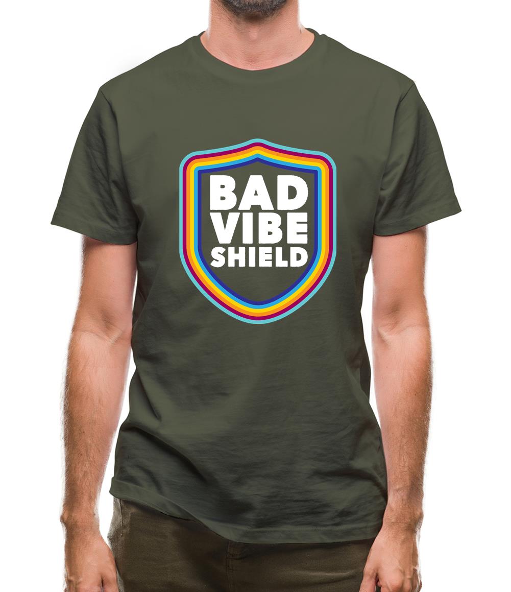 Bad Vibe Shield Mens T-Shirt Bad Vibe Shield Mens T-Shirt