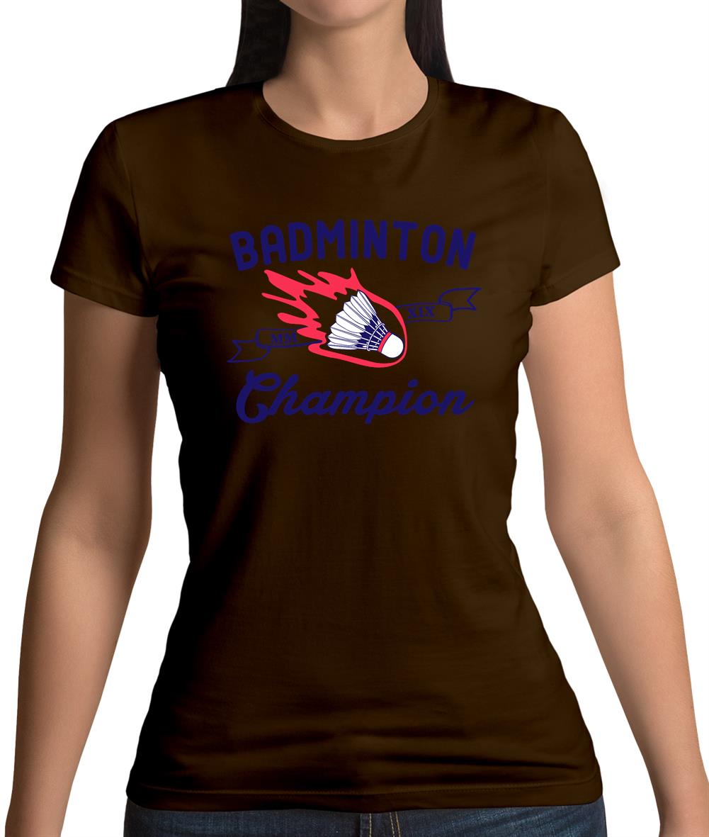 Badminton Champion Womens T-Shirt Badminton Champion Womens T-Shirt