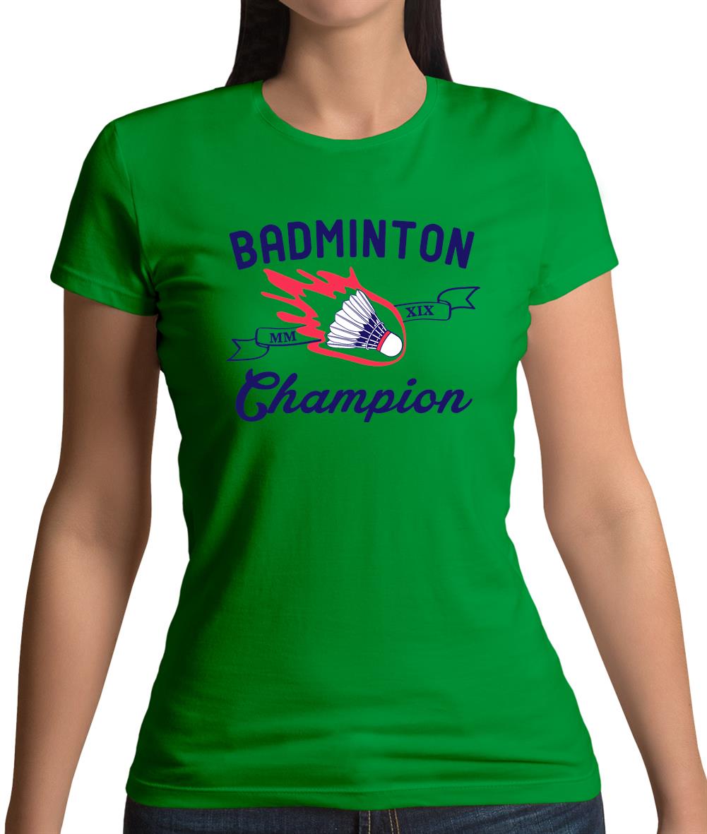 Badminton Champion Womens T-Shirt Badminton Champion Womens T-Shirt