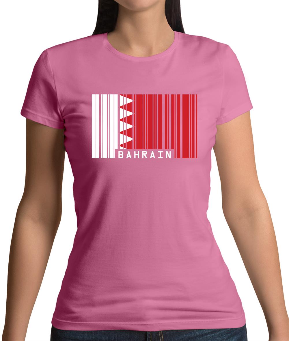 Bahrain Barcode Style Flag Womens T-Shirt Bahrain Barcode Style Flag Womens T-Shirt