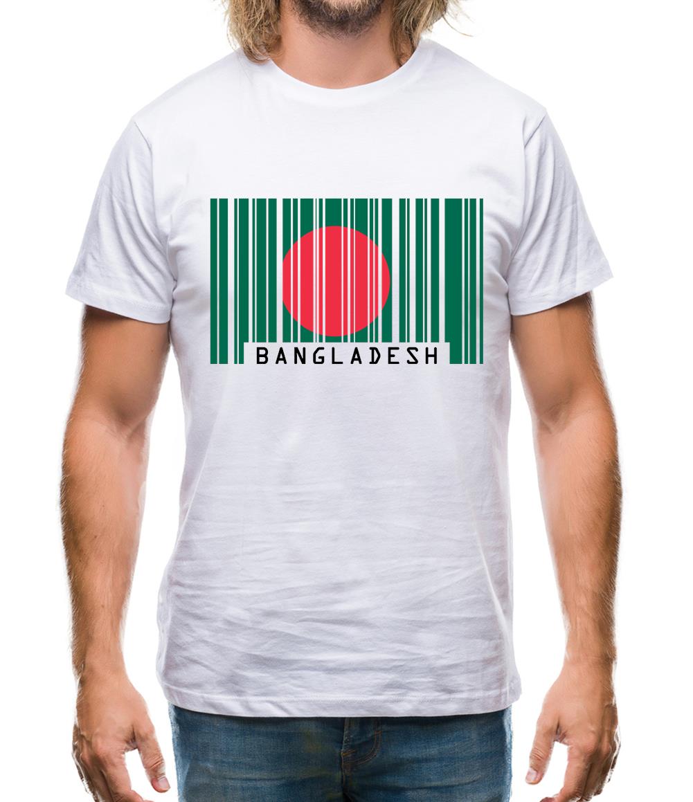 Bangladesh Barcode Style Flag Mens T-Shirt Bangladesh Barcode Style Flag Mens T-Shirt