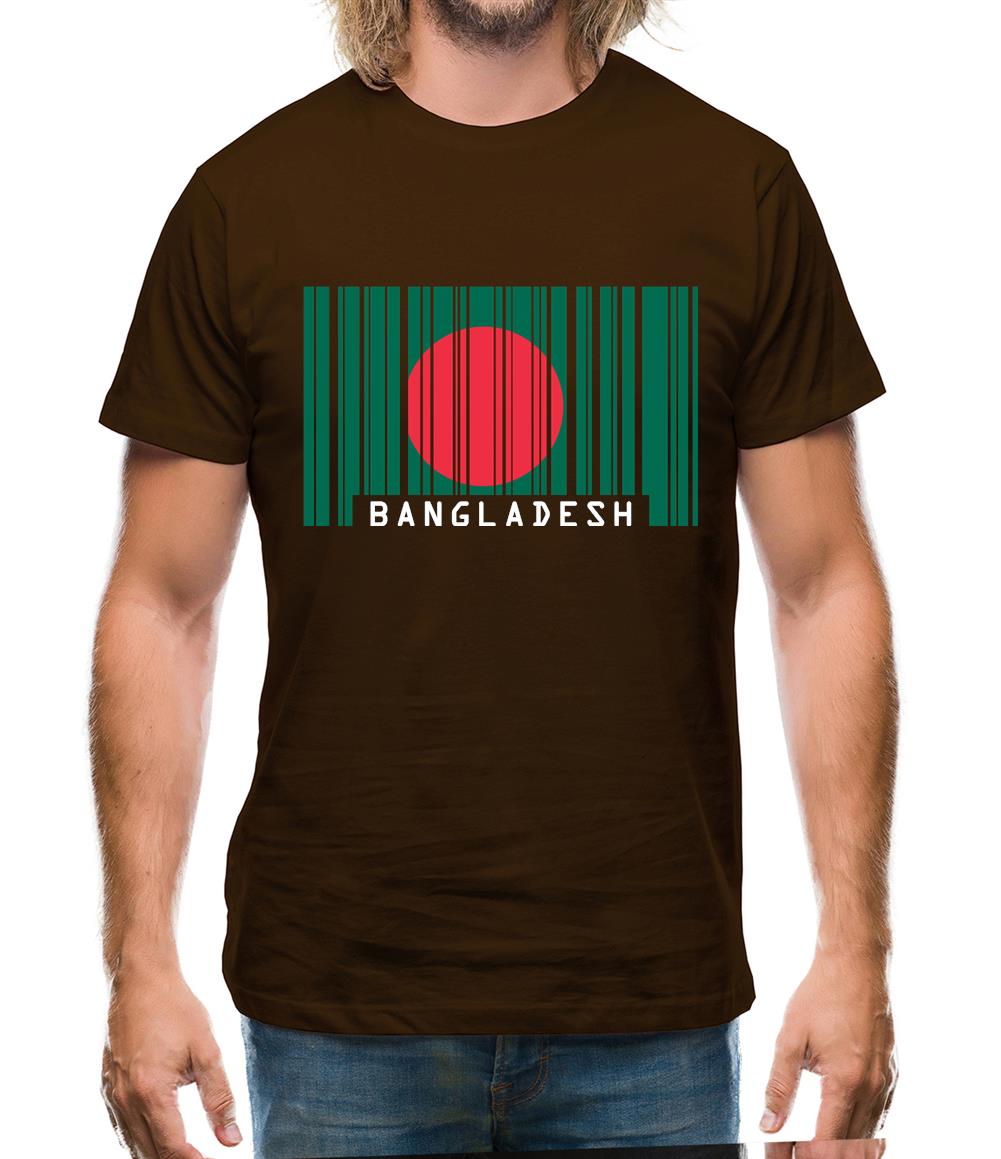 Bangladesh Barcode Style Flag Mens T-Shirt Bangladesh Barcode Style Flag Mens T-Shirt