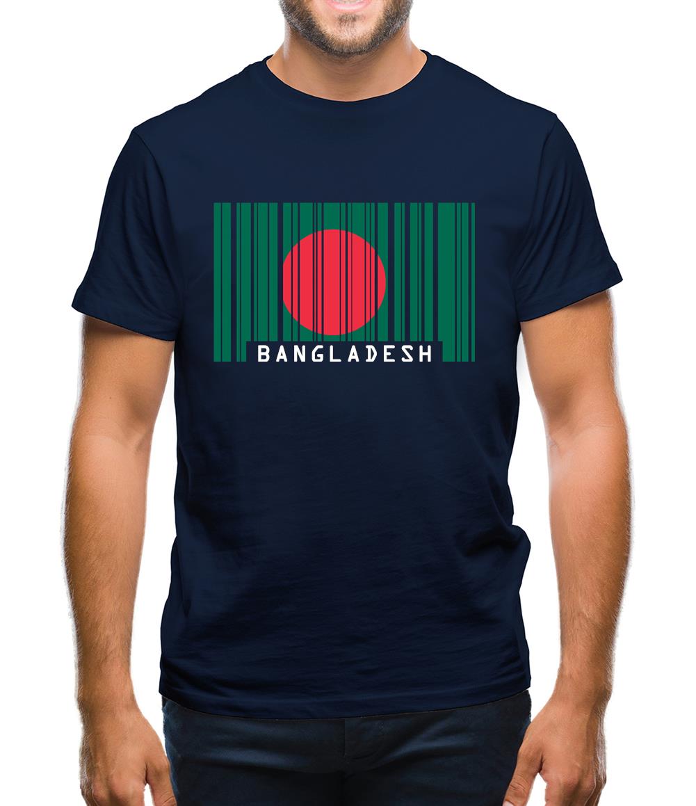 Bangladesh Barcode Style Flag Mens T-Shirt Bangladesh Barcode Style Flag Mens T-Shirt