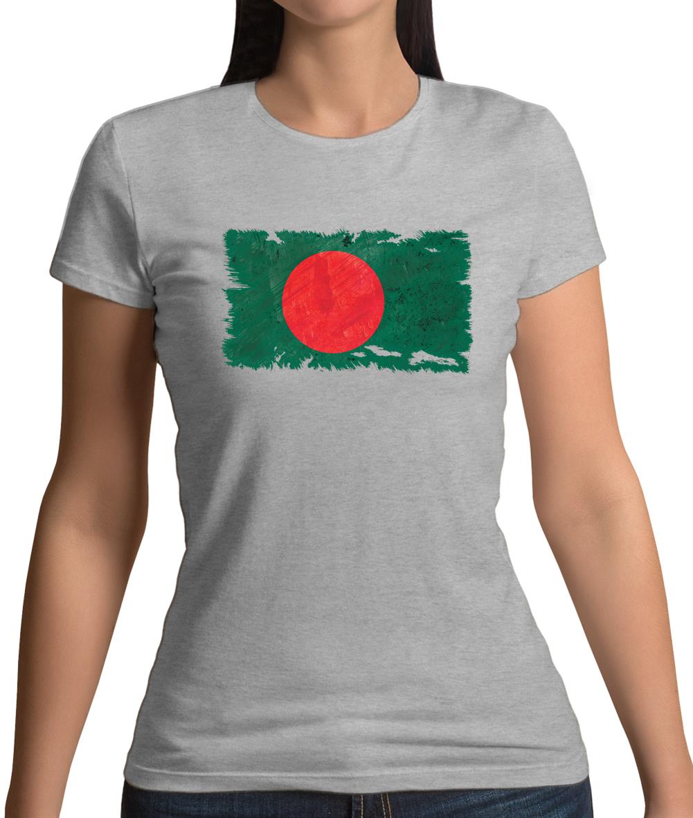 Bangladesh Grunge Style Flag Womens T-Shirt Bangladesh Grunge Style Flag Womens T-Shirt