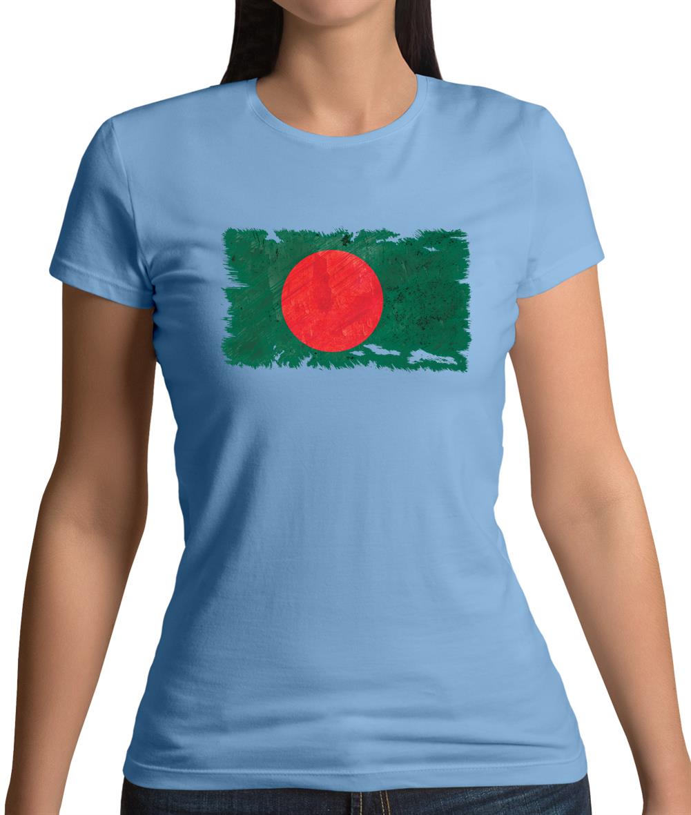 Bangladesh Grunge Style Flag Womens T-Shirt Bangladesh Grunge Style Flag Womens T-Shirt