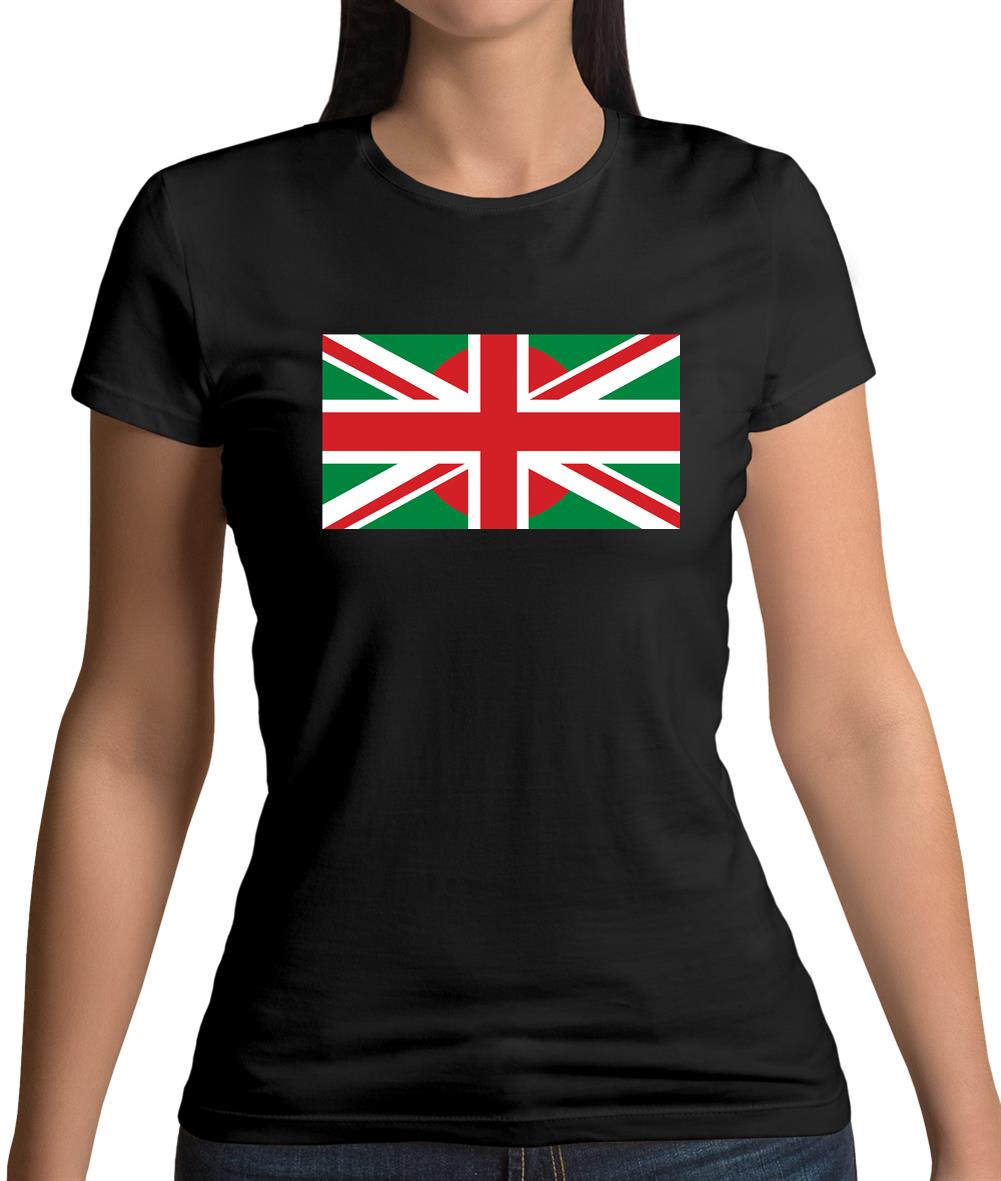 Bangladesh Union Jack Flag Womens T-Shirt Bangladesh Union Jack Flag Womens T-Shirt