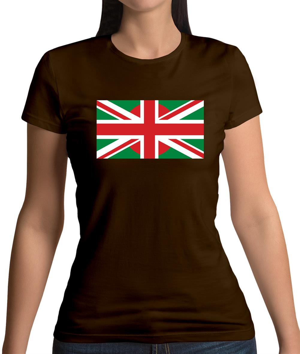 Bangladesh Union Jack Flag Womens T-Shirt Bangladesh Union Jack Flag Womens T-Shirt