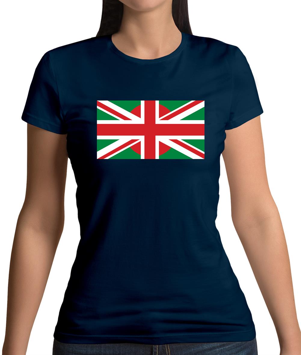 Bangladesh Union Jack Flag Womens T-Shirt Bangladesh Union Jack Flag Womens T-Shirt