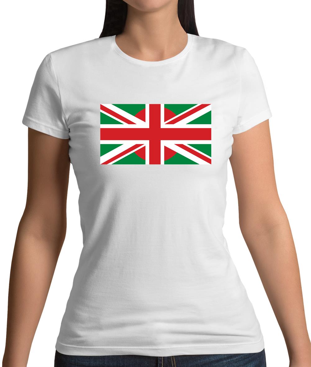 Bangladesh Union Jack Flag Womens T-Shirt Bangladesh Union Jack Flag Womens T-Shirt