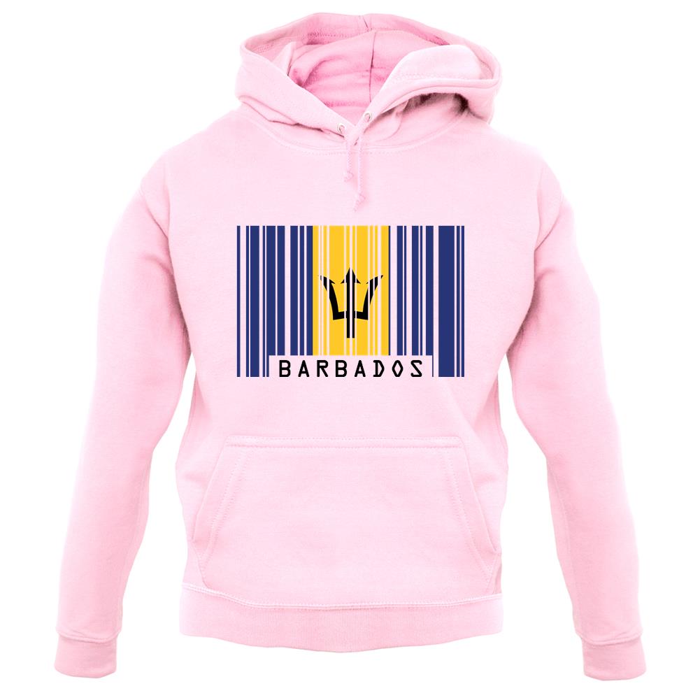Barbados Barcode Style Flag unisex hoodie Barbados Barcode Style Flag unisex hoodie
