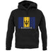 Barbados Barcode Style Flag unisex hoodie Barbados Barcode Style Flag unisex hoodie