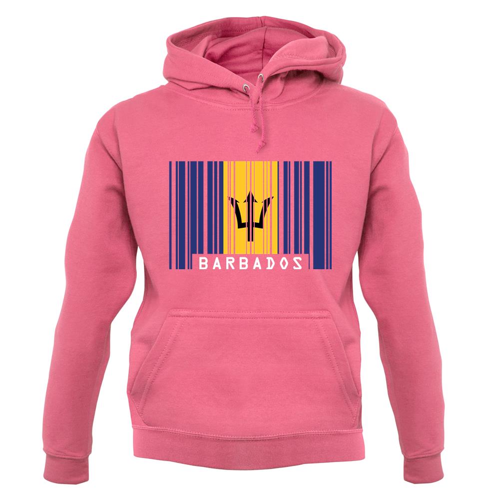 Barbados Barcode Style Flag unisex hoodie Barbados Barcode Style Flag unisex hoodie