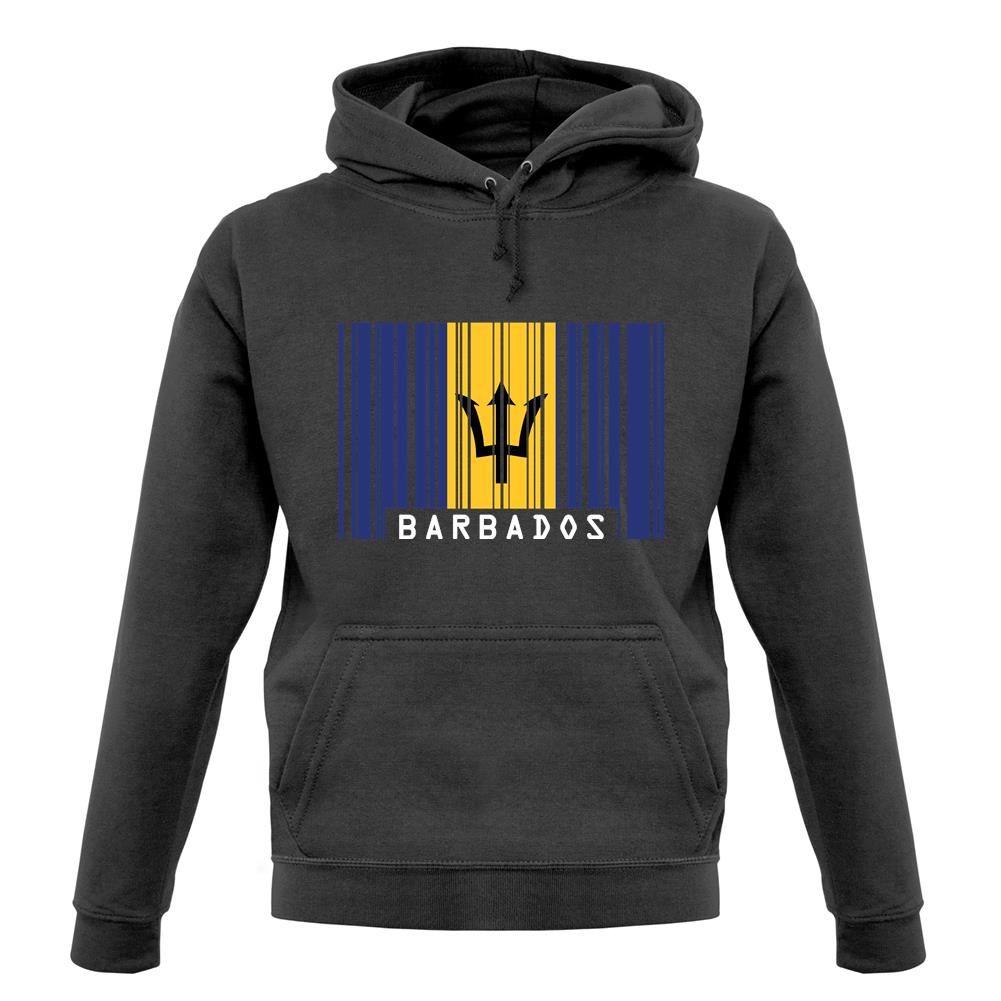 Barbados Barcode Style Flag unisex hoodie Barbados Barcode Style Flag unisex hoodie