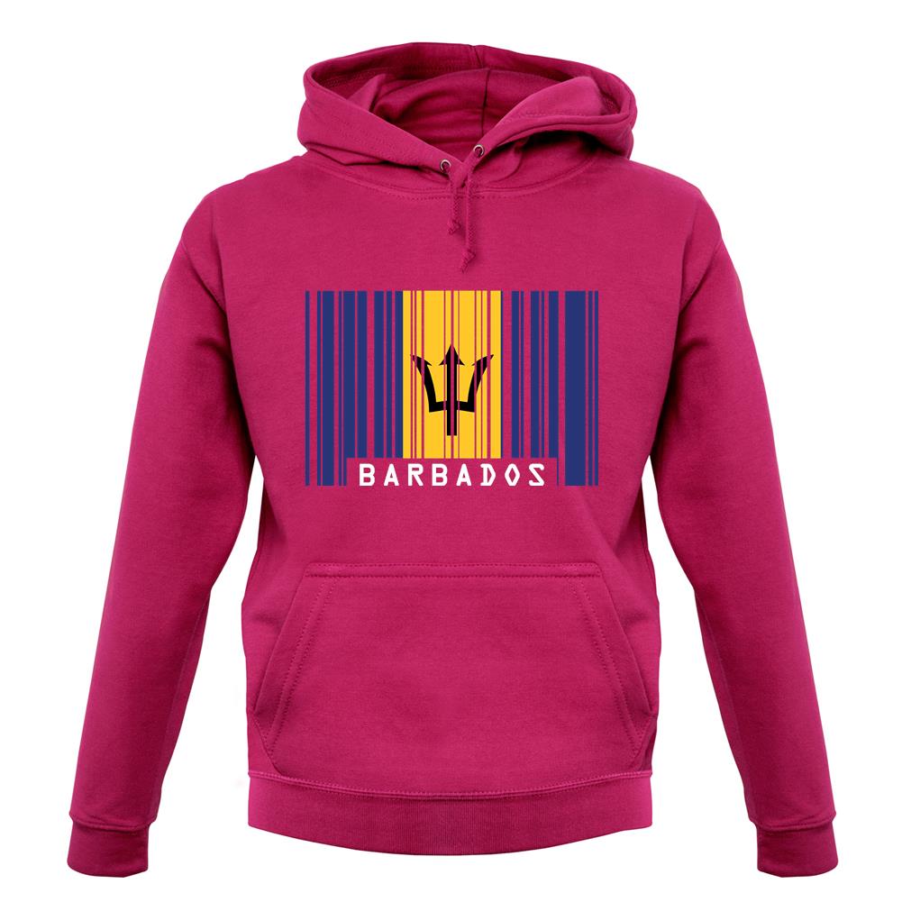 Barbados Barcode Style Flag unisex hoodie Barbados Barcode Style Flag unisex hoodie