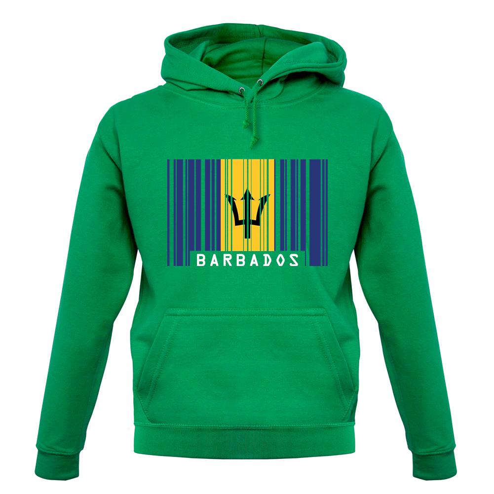 Barbados Barcode Style Flag unisex hoodie Barbados Barcode Style Flag unisex hoodie