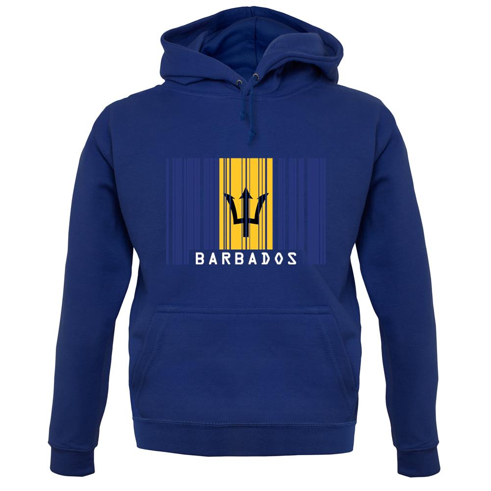 Barbados Barcode Style Flag unisex hoodie Barbados Barcode Style Flag unisex hoodie