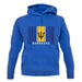 Barbados Barcode Style Flag unisex hoodie Barbados Barcode Style Flag unisex hoodie