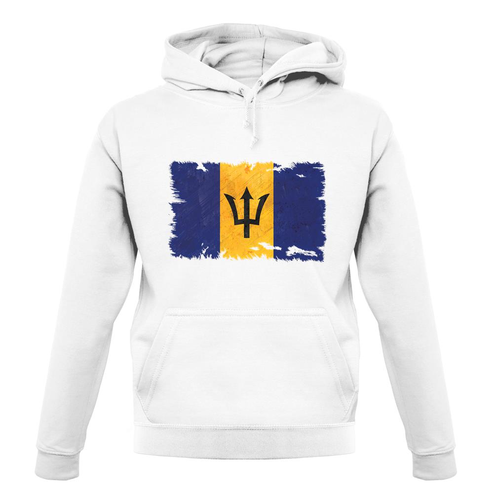 Barbados Grunge Style Flag unisex hoodie Barbados Grunge Style Flag unisex hoodie