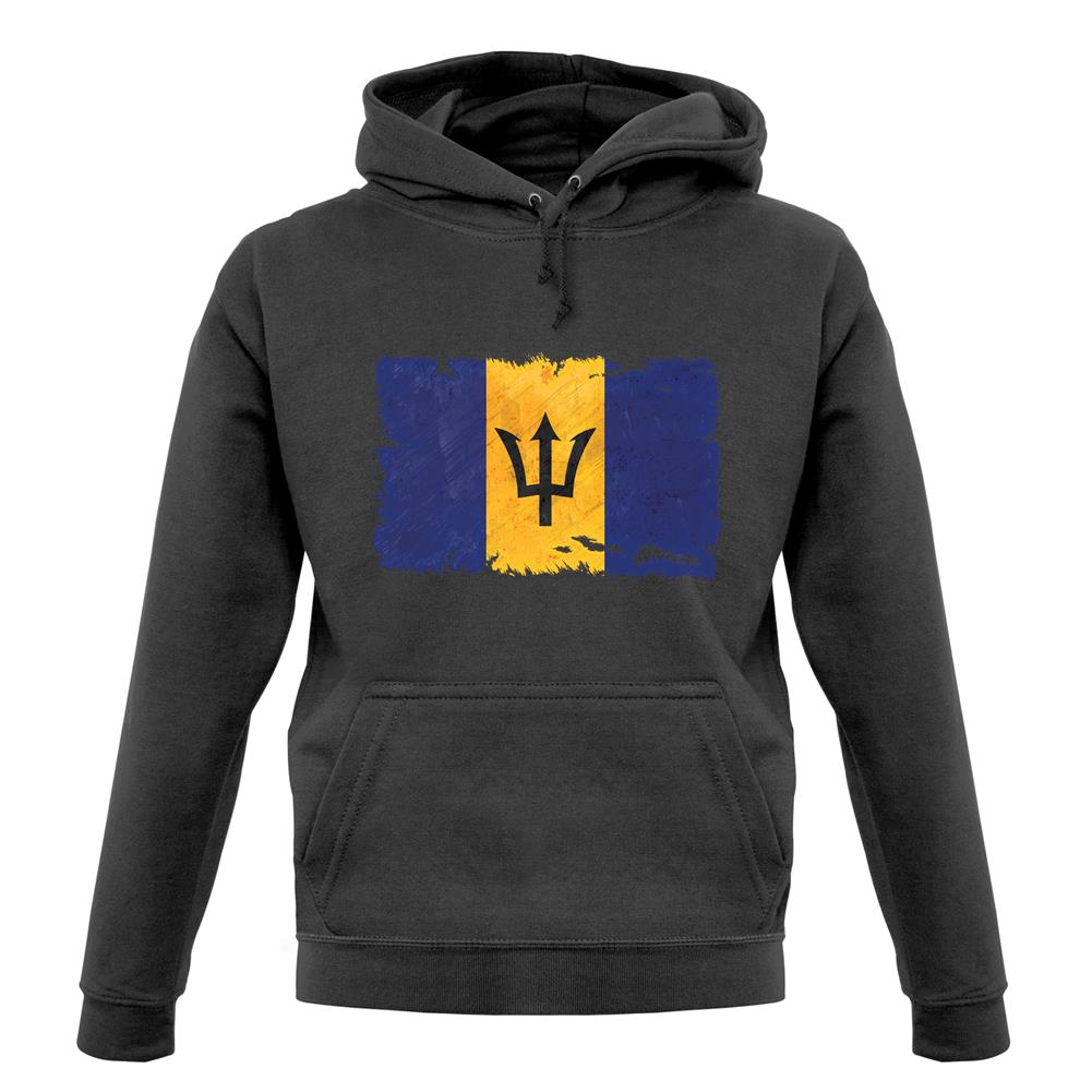 Barbados Grunge Style Flag unisex hoodie Barbados Grunge Style Flag unisex hoodie