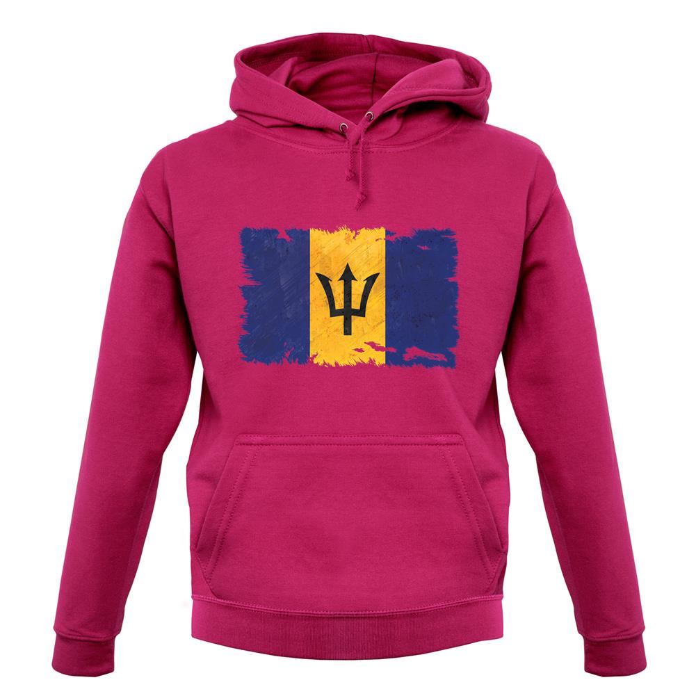 Barbados Grunge Style Flag unisex hoodie Barbados Grunge Style Flag unisex hoodie