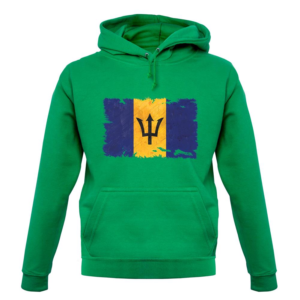 Barbados Grunge Style Flag unisex hoodie Barbados Grunge Style Flag unisex hoodie